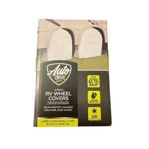 Auto Drive 2 Pack RV Wheel Covers Fits Wheels 32" To 34.5" UV Protection